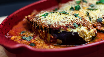 Aubergine stuffed with lamb mince recipe