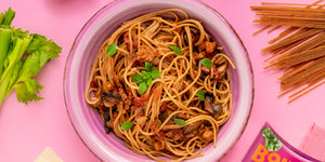 Vegan Ragu and Spaghetti