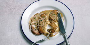 Swede ‘Steak’ in Peppercorn Sauce