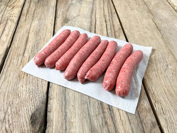 Beef Chipolatas with Cracked Black Pepper